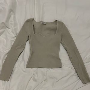 Babaton Sculpt Knit Sweetheart Longsleeve